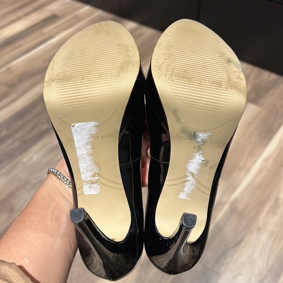 Black Platform Enzo Angiolini Heels - Picture 5 of 5